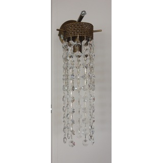 Wall lamp with crystals